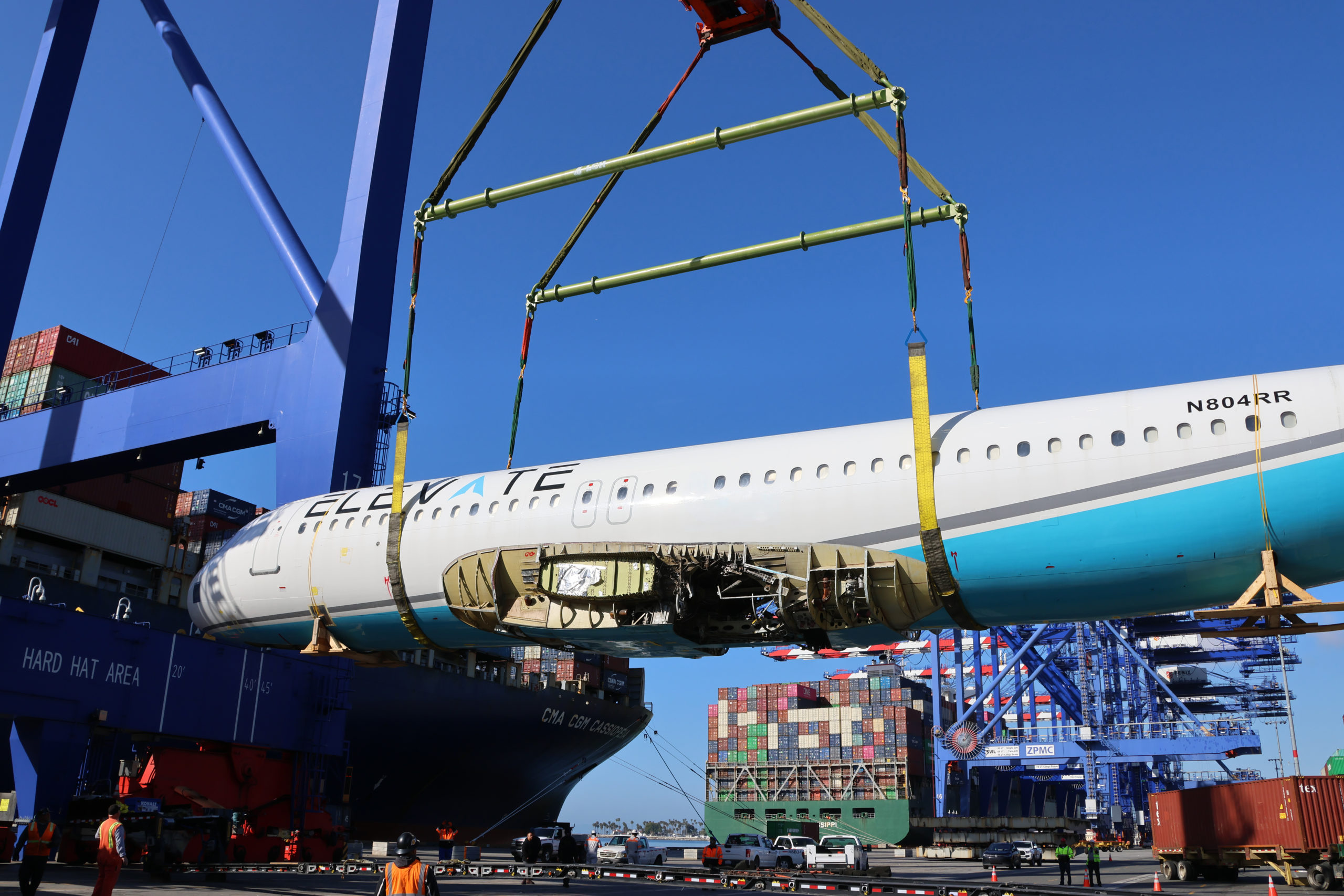 LGH and Golden Gate Airbus Lift at Long Beach Port- from Case Study