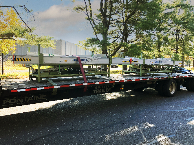 LGH Reid Porta Gantry on a flatbed truck.