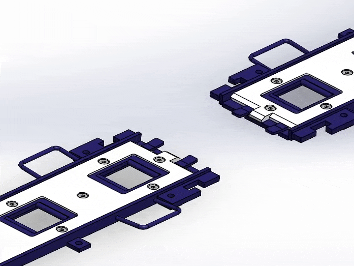 Animated GIF of the Hydra-Slide XLP150 connection track.